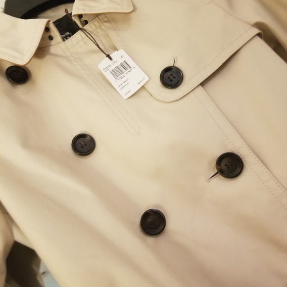 NWT Coach Pocelain Double Breast Short Trench Coat - Picture 4 of 8
